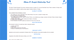 Desktop Screenshot of adriansamplescholarship.com